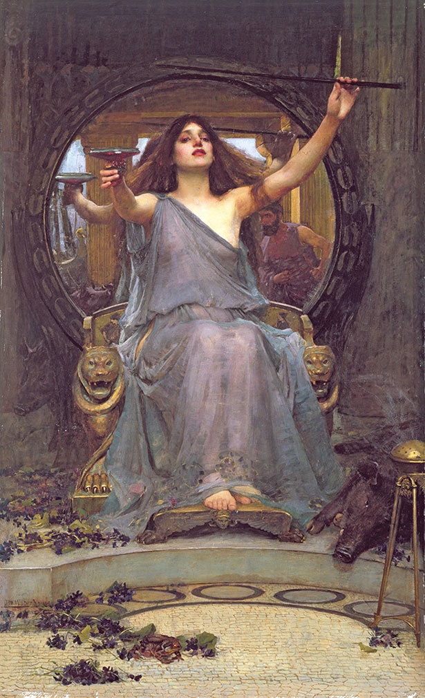ジョン・ウィリアム・ウォーターハウス《オデュッセウスに杯を差し出すキルケー》 1891年 油彩・カンヴァス オールダム美術館