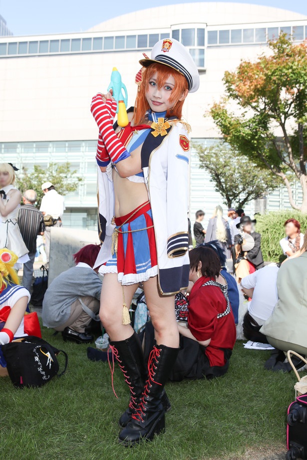 「ラブライブ！」の高坂穂乃果に扮した萌野助さん