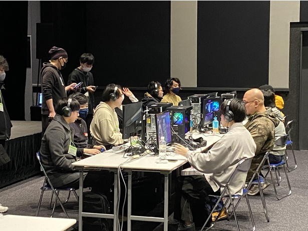 熱戦が続く会場の風景