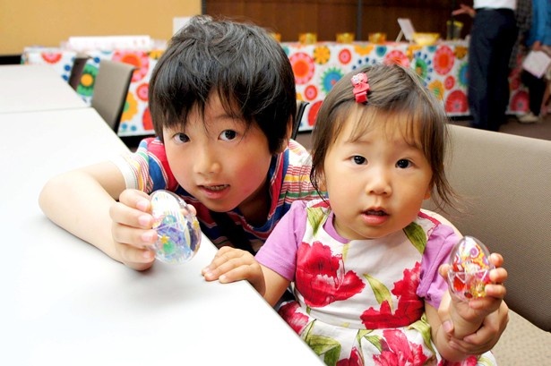 兄弟で仲良く参加。男の子も女の子も楽しめる