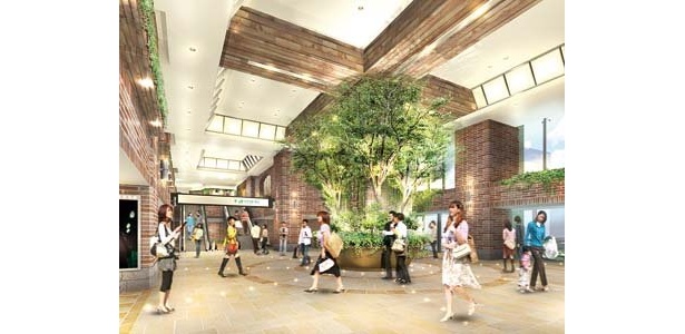 ｢アトレ｣のイメージはこんな感じ！自然あふれる吉祥寺らしい店内だ