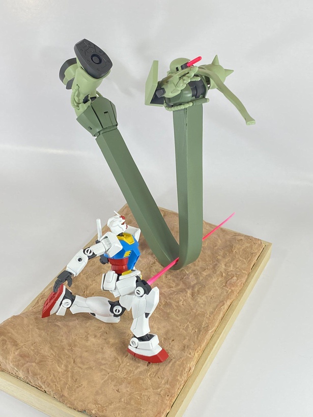 ガンプラ製作：猫マシンガン／ネタ系ガンプラ