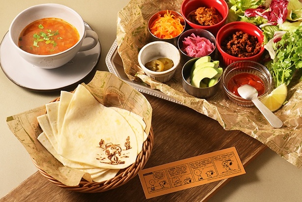 「スパイクのメキシカンタコス スープ付き」(2420円)