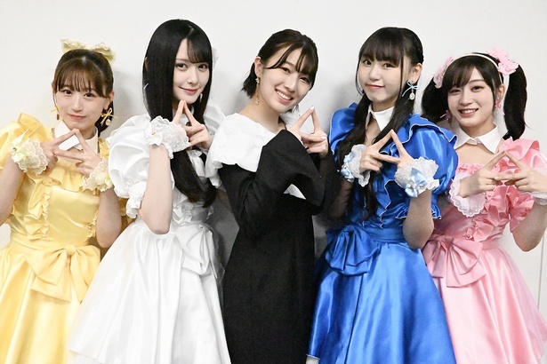【写真】NMB48安部若菜、山本望叶、川上千尋、上西怜、泉綾乃にドラマ「アイドル失格」について話を聞いた