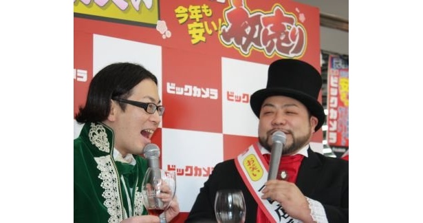 ひぐち君「正月はTV見てます」山田ルイ53世「仕事せんか〜い」