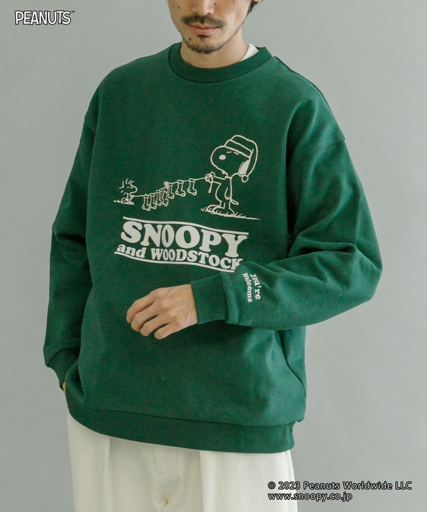 「wood stock crew-neck」(1万2100円) 