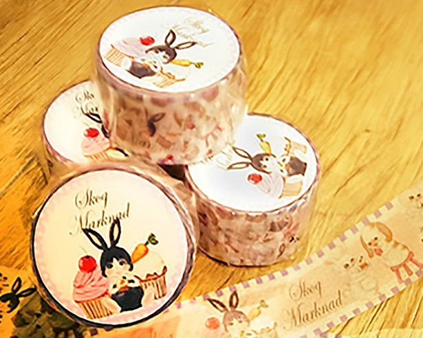 うさぎしんぼる展限定柄のマスキングテープ
