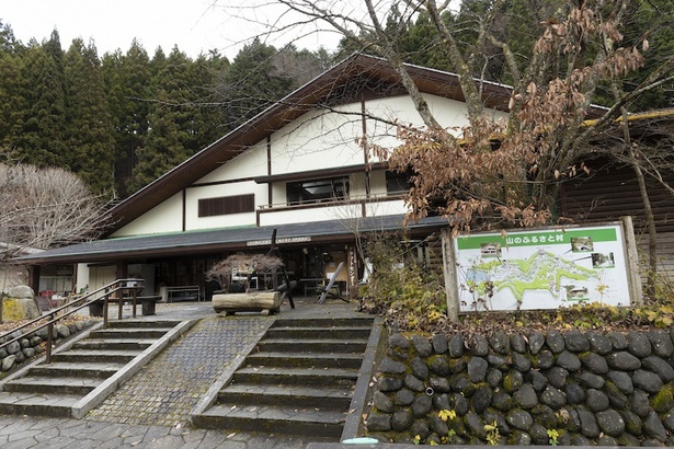 「東京都立奥多摩湖畔公園 山のふるさと村」の外観