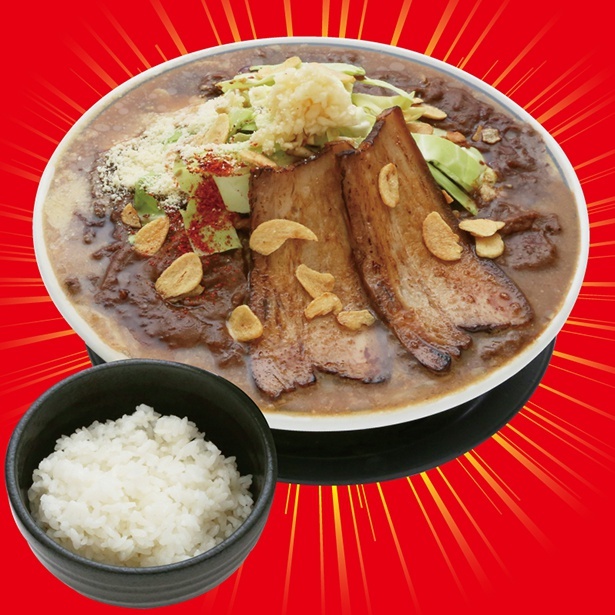 金澤濃厚豚骨ラーメン 神仙「爆濃金澤カレー麺 小ライス付」