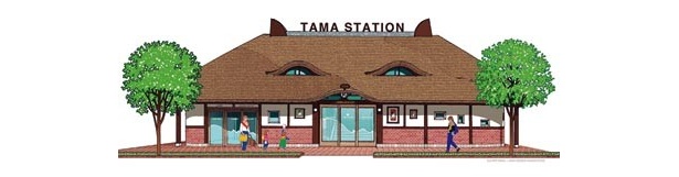 これが新駅舎！ネコ型の屋根が超ユニーク!!