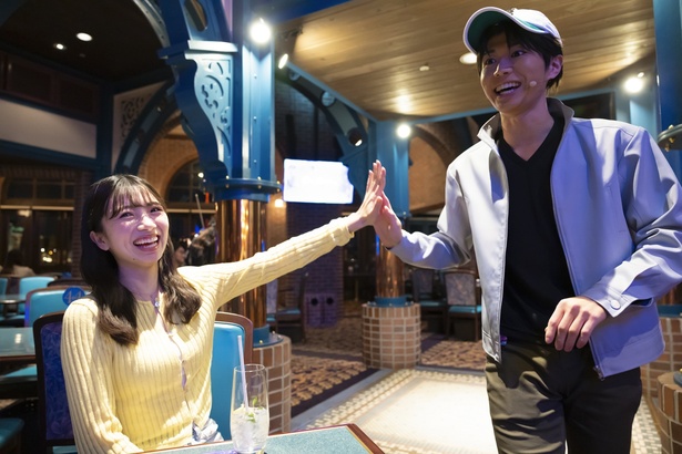 最後はハイタッチ！