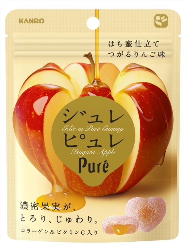 とろとろのジュレが入った「ジュレピュレ　はち蜜仕立てつがるりんご」