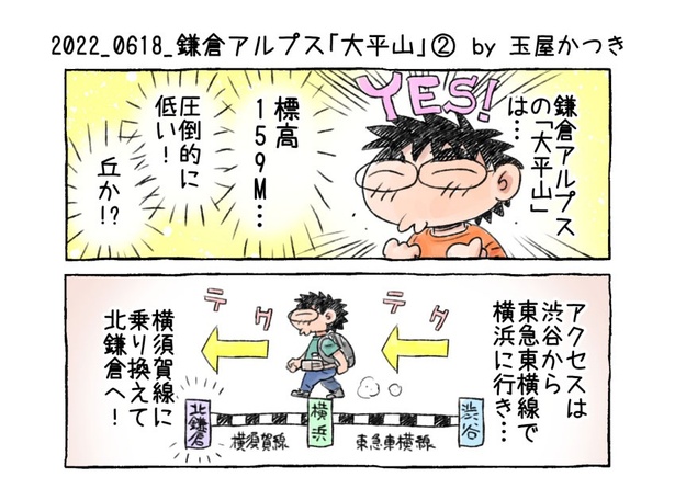 「鎌倉アルプス『大平山』」02-01