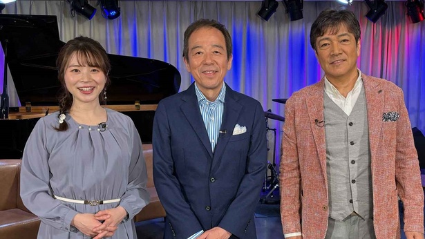 (写真右から)野口五郎、龍崎孝、皆川玲奈アナウンサー / (C)BS-TBS
