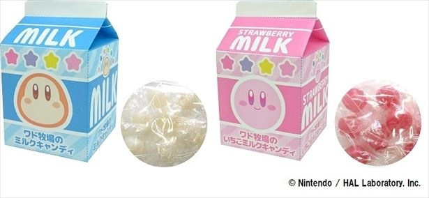 限定：カービィのスイーツパーティー　ワド牧場のミルクキャンディ/ワド牧場のいちごミルクキャンディ(800円　税抜)