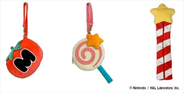 先行：マキシムトマトパスポーチ、 キャンディパスポーチ、 スターロッドペンポーチ　(各1300円　税抜)