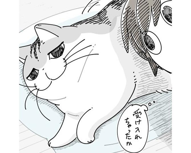 【ネコ漫画】大好きな飼い主の枕から離れない愛猫!?その姿に「喜んでる」「かわいすぎる」と共感の声続々！