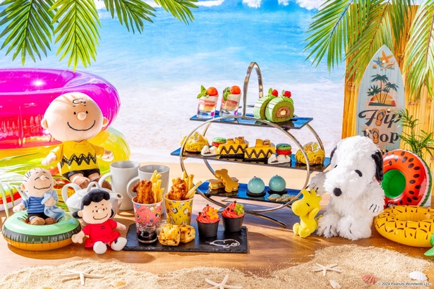 アフタヌーンティー「Snoopy Summer Beach Time」(5600円)※税金・サービス料含む