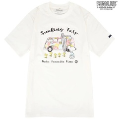 「スヌーピー Tシャツ(Surfing Trip)」(4950円/カラー：ホワイト)