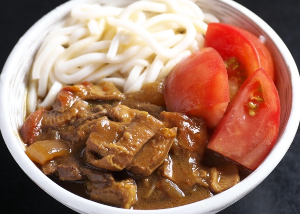 「Uフーズ 長八ホルモン」の「とまホルカレーうどん」