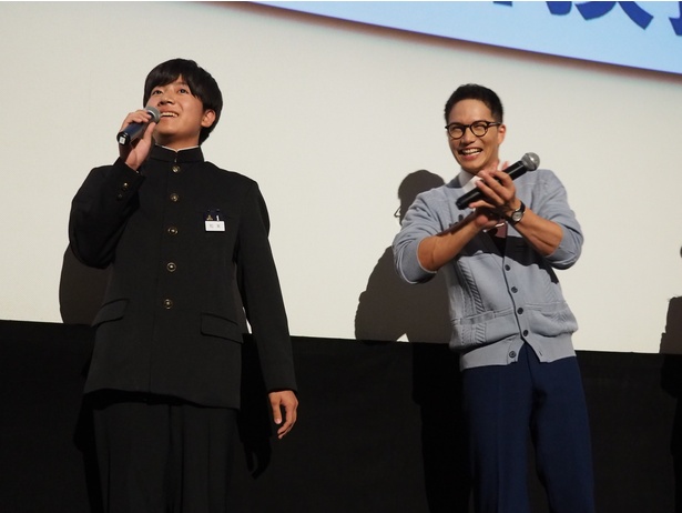 甘利田の食のライバル生徒を演じた田澤泰粋と市原隼人