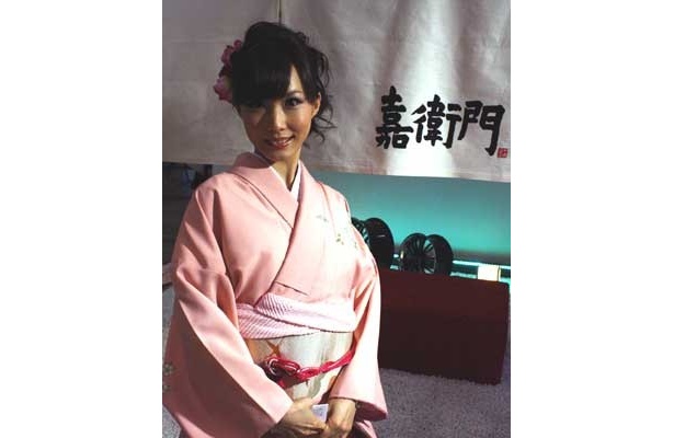 中には和服美人もいます