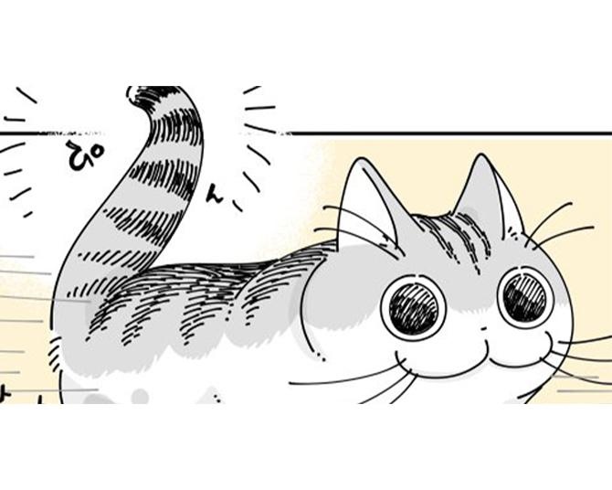 【ネコ漫画】しっぽの動きで愛猫の気持ちがよくわかる!?「うちの猫もそう」「あるある」と共感の声続出
