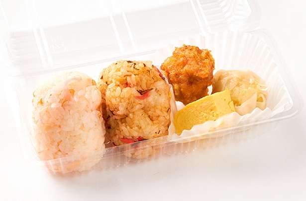 おにぎりチャカス「おにぎり2個＋惣菜3種Aセット」
