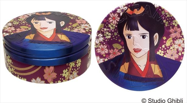 エボシ御前を華やかな和のデザインでまとめた「もののけ姫 スチームクリーム 八重桜と扇子」(税抜1500円)