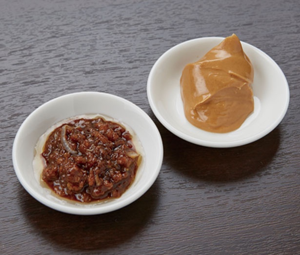 ピーナッツバターと甜麺醤(てんめんじゃん)でピリ辛に仕上げた自家製の肉味噌を使用/中華ダイニング ザイロン