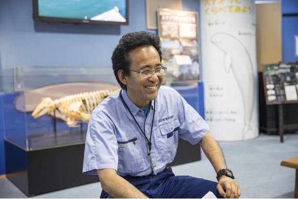 名古屋港水族館の飼育員で「名古屋港スナメリプロジェクト」の一員でもある神田さん