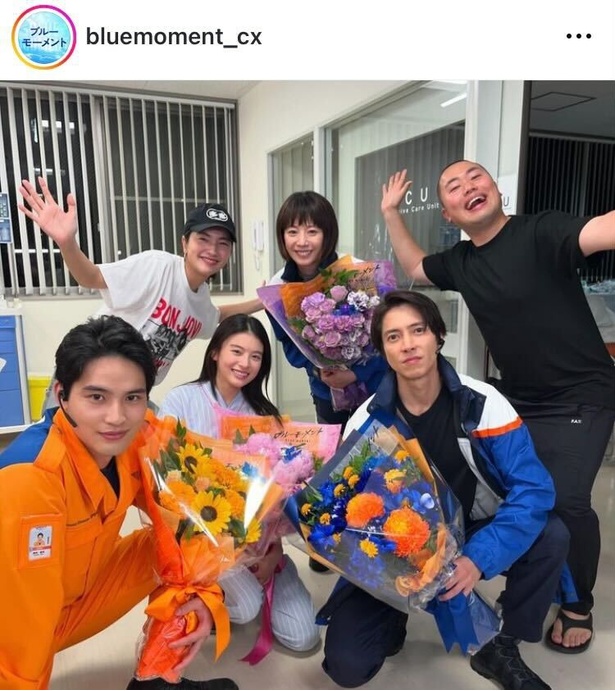 山下智久＆水上恒司＆出口夏希＆夏帆のクランクアップショット