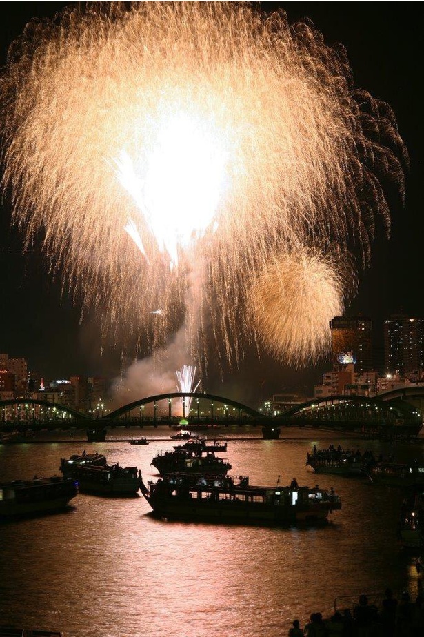 国内最大級2万発もの花火が、夏の夜空を鮮やかに彩る