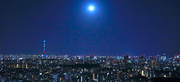 「サンシャインシティプリンスホテル」から池袋の夜景を見下ろす