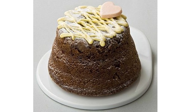 ｢バレンタイン カンパーナ｣(1890円/Caffarel)は、パッションフルーツとラズベリーの2つの味(各300台限定)で展開。写真はパッションフルーツ/グランスタ