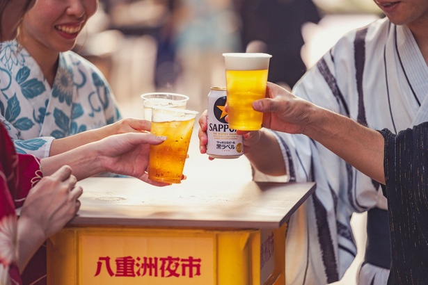 音楽とともにビールも楽しめる