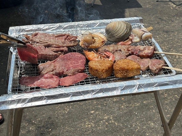 がっつり食べたくなるサウナ後にBBQ