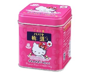 ハローキティと桃源郷気分!?キュートなパッケージの入浴剤が登場