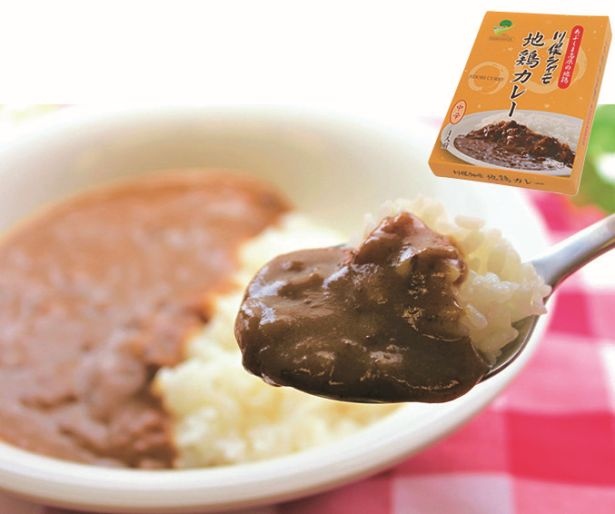 「川俣シャモ 地鶏カレー」(463円、200g)は福島県の地鶏「川俣シャモ」の挽き肉を使用したキーマカレー