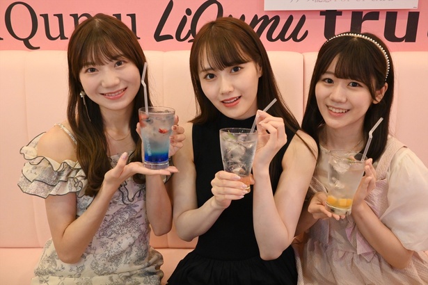 【写真】NGT48「一瞬の花火」発売記念POP-UP CAFÉに来店した藤崎未夢、西潟茉莉奈、水津菜月に話を聞いた