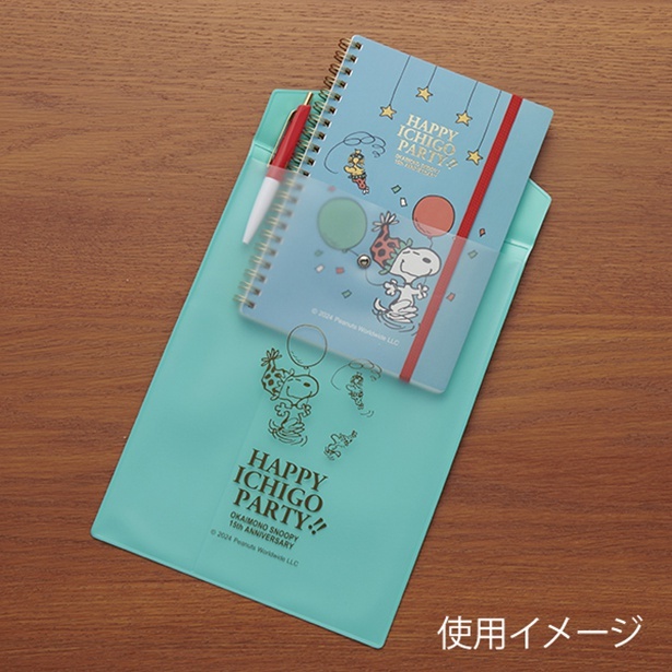 表は半透明。中身が見えるので忘れ物防止に役立ちつつ、見た目もかわいい