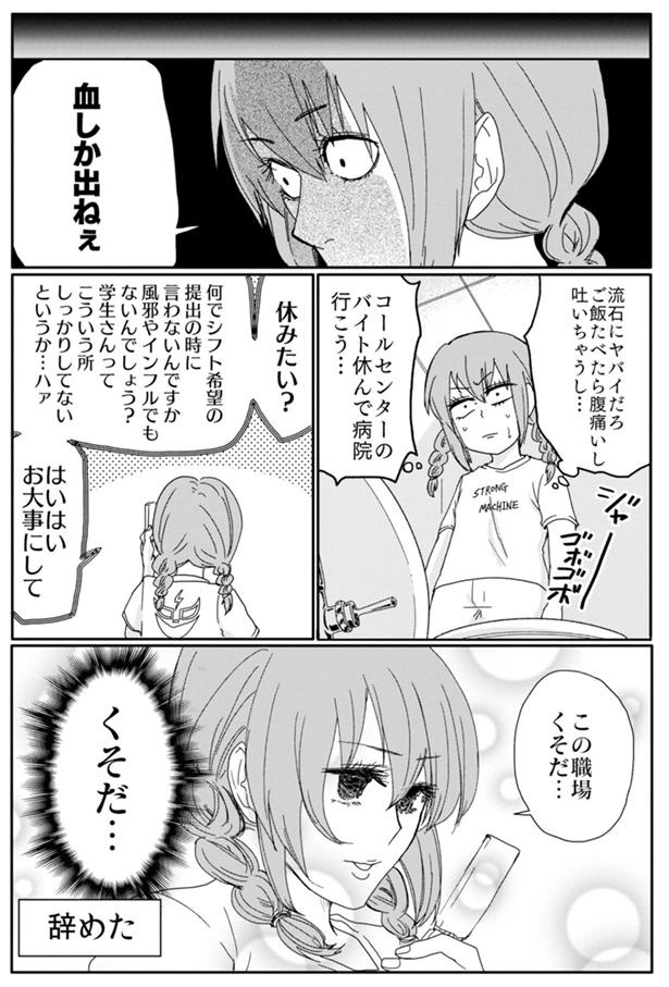 バイト休んで病院行こう… （C）島袋全優／COMICSMART INC./KADOKAWA