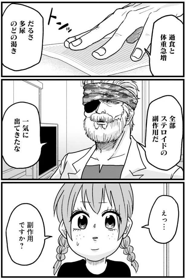 過食と体重急増 （C）島袋全優／COMICSMART INC./KADOKAWA