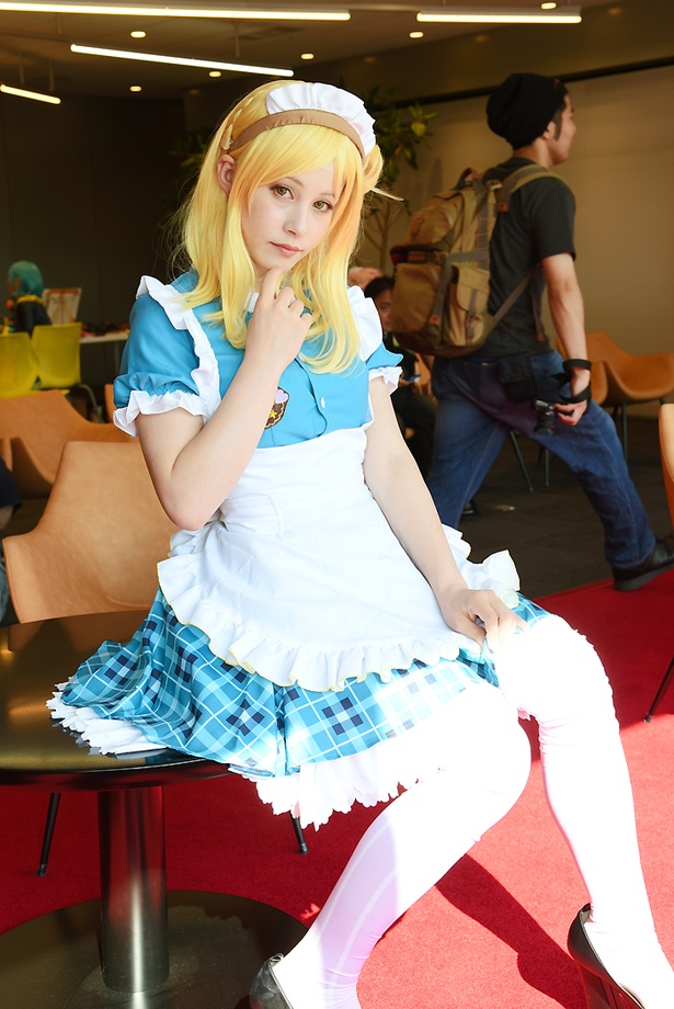 「ラブライブ！サンシャイン!!」の小原鞠莉に扮する白木リリさん