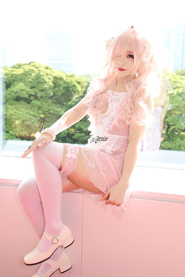 オリジナル衣装で「コスプレシティー」に参加した がるさまさん