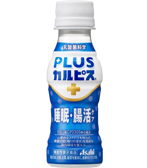 アサヒ飲料 PLUSカルピス 睡眠・腸活ケア 100ml×30本 [機能性表示食品] [睡眠の質を高める:腸内環境を整えるのに役立つ] [ガセリ菌CP2305株] [常温保存可能]