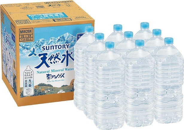 9位は【Amazon.co.jp限定】 Restock サントリー 天然水 ラベルレス 2L ×9本