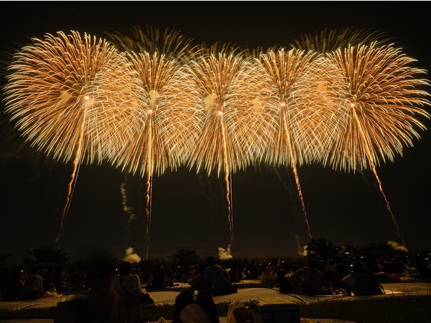 新潟県中越大震災からの復興祈願花火として毎年打ち上げられるフェニックス