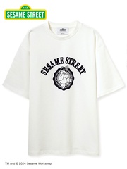 「SESAME STREET セサミストリートコラボカレッジTシャツ(ネイビー)」