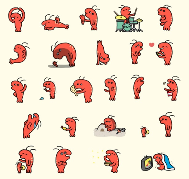 大人気のLINEスタンプ「えっびっ2」